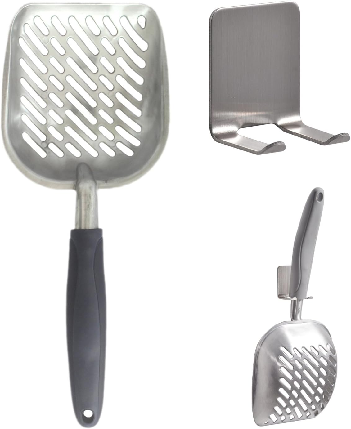 Birtern Katzenstreuschaufel Edelstahl - Robuste Metallschaufel Für Katzenklo & Hundetoilette