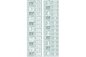 Tatuo 1 Pcs Growth Chart Wall Labels Height Indicator Tape Ruler Growth Chart Decor Height Indicator Adhesive Ruler for Home Room Measuring (Green)
