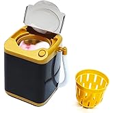 AUEAR, Makeup Brush Sponge Washing Machine Cleaner Device Plastic Automatic Cleaning (Black, Comes with Bucket)