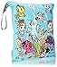 Itzy Ritzy Wet Bag with Adjustable Handle – Washable & Reusable Wet Bag with Water Resistant Lining Ideal for Swimwear, Diapers, Gym Clothes & Toiletries; Measures 14” x 17”, Underwater Adventure
