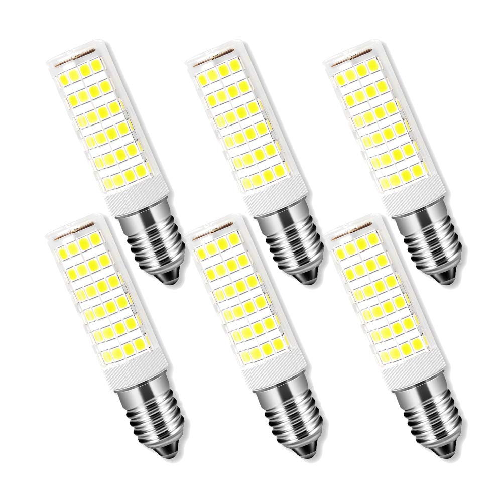 ENGEYA E14 LED Light Bulb, 7W (65W Halogen Equivalent),E14 Bulbs for Home Lighting, SMD 2835 LED Lamps, 650Lumens, 360° Beam Angle, AC220V-240V LED E14 Cool White 6000K, Non-Dimmable, 6-Pack