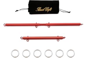 Sovyime Adjustable Pilates Spreader Bar Set Sport Aid Training Fitness Gear Home Indoor Gyms Yoga