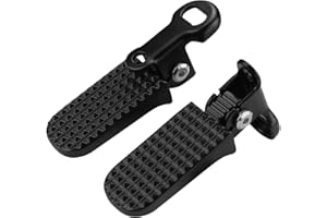 1 Pair Foldable Foot Pegs, Non-Slip Bike Pegs, Aluminium Alloy Rear Pedals, Cycling Accessories for Mountain Bike, Folding Bi