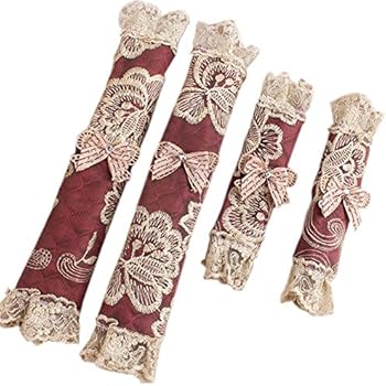 QHZHANG Refrigerator Door Handle Covers Protective Electrical Kitchen Appliances Gloves (Long+Short, D)