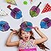 M & M Products Online Girls Birthday Party Supplies: 24 Folding Cupcake Paper Fans for Kids - Variety of Colors & Designs - Perfect for Swimming Pool, Beach, Or Wedding Shower Party Décor & Favors