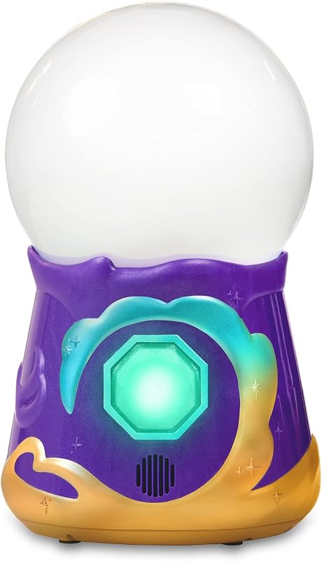 My Crystal Ball Blue, Juguete Interactivo de Magia, Bola de Cristal mágica con Luces, Efectos y Sonidos, y un muñeco de Peluche Suave para cuidar, con Accesorios, Famosa (MGX06000)