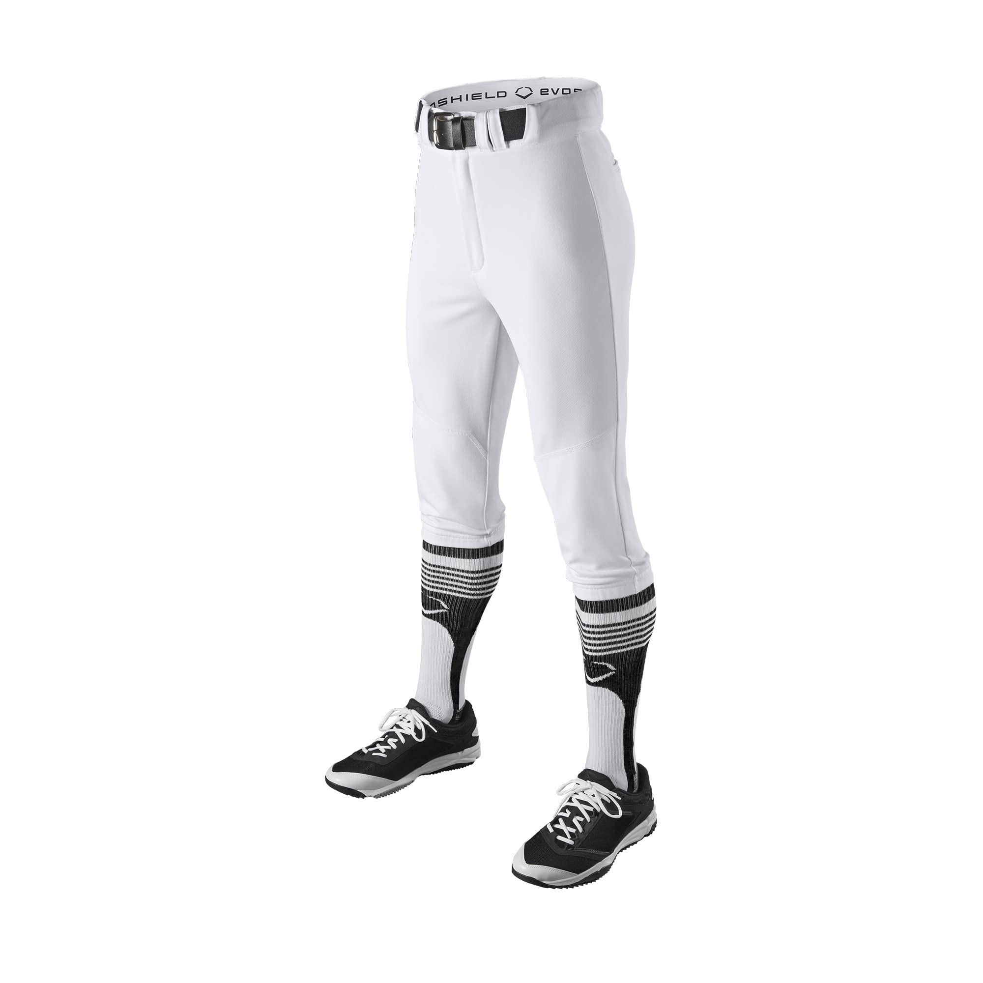 EvoShield Adult Salute Baseball Uniform Pants - Open Bottom and Knicker Style - Pinstripe and Solid