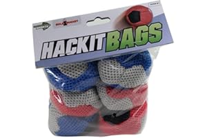 BULZiBUCKET Hacky Sacks 6 Pk. Hand Woven Hacky Sacks Next Generation Cornhole Game, Also Used for Hand Juggling, & Foot volley's.