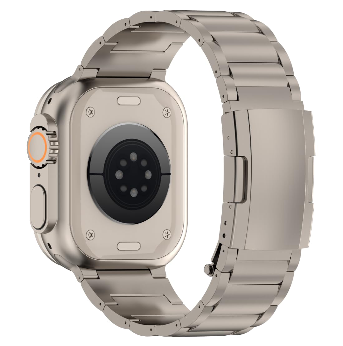 Premium Titanium Strap Galaxy for Apple Watch Ultra 2 - Ultra - SE - 10-9 - 8 - With Safety Buckle for Apple Watch Ultra Band (42 I 44 I 45 I 46 I 49 mm)