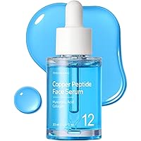 TOSOWOONG Copper Peptide Face Serum, with Copper Tripeptide, GHK-Cu, 12 Multi-Peptide Formula for Skin Smoothness, Firm-Looki