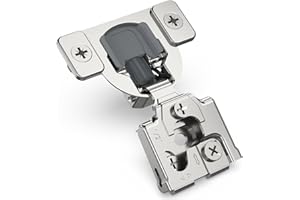 Chibery 10 Pack 1/2" Overlay 3D Soft Close Concealed Hinge for Face Frame Door, Smooth Slow Quite, Self Closing Hinges, 105° 