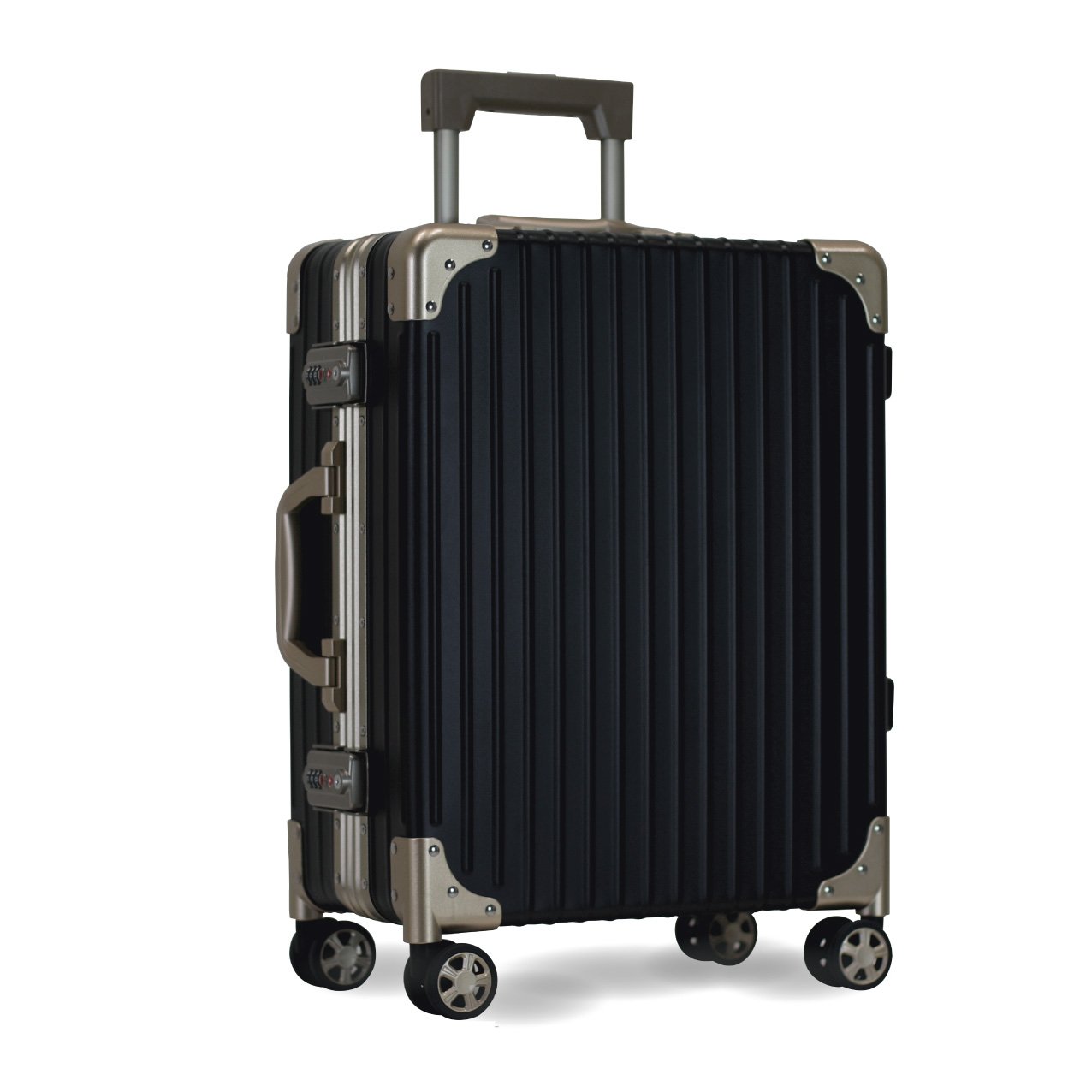 爆安プライス ジッパーズ Zipperz 機内持込可 38l アルミ マグネシウム合金ボディ Sサイズ スーツケース キャリーケース B0776ntmbb ブラック ゴールド ブラック ゴールド Seminario Ekosbrasil Org