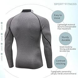 Men's Athletic Compression Shirts Long Sleeve