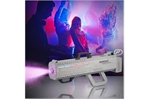 Smoke Gun for Party, 1500W Handheld Fog Machine Cannon with Color - Changing Lights, Perfect for Spooky Halloween, Stage Show