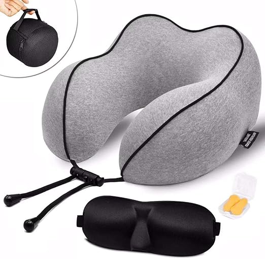 Amazon Com Qaheart 100 Pure Memory Foam Travel Pillow