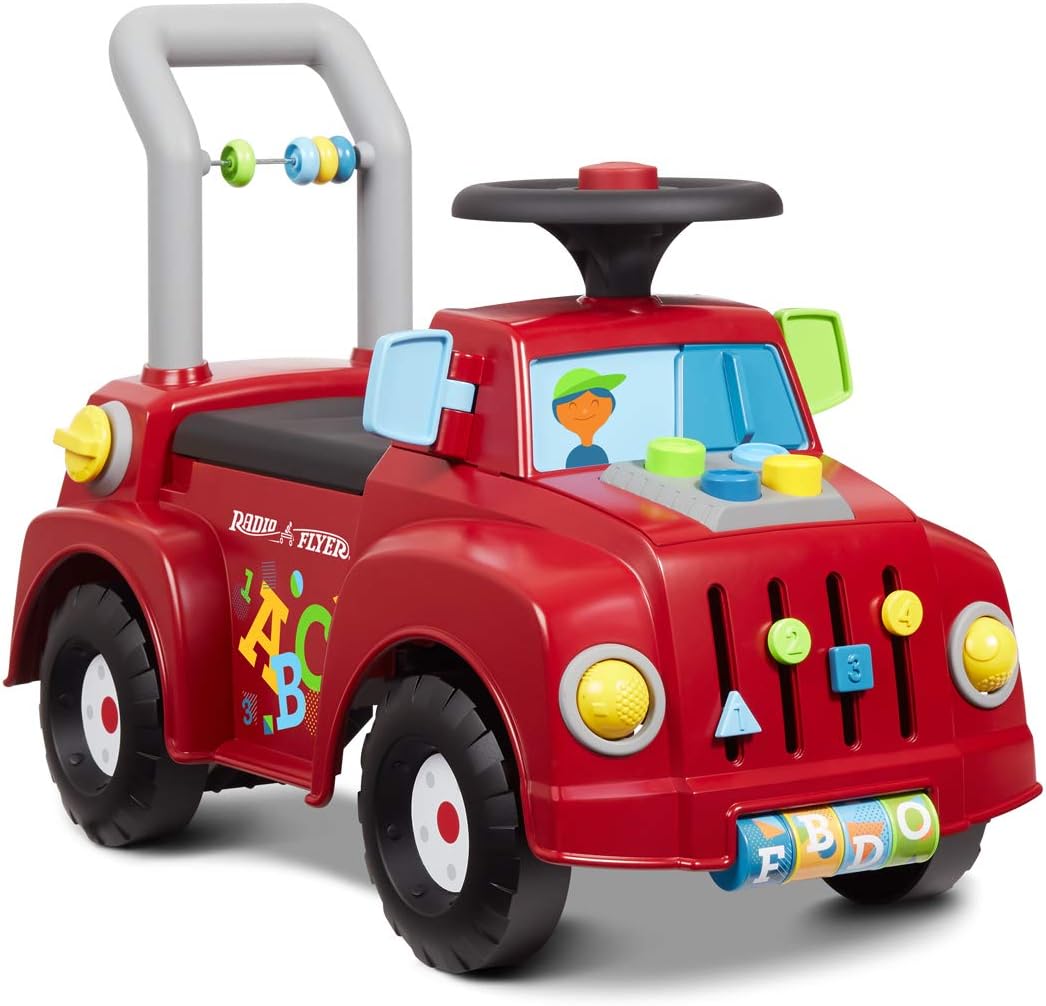 Radio Flyer ラジオフライヤー ティンカートラック Tinker Truck 604 足けり乗用玩具 知育玩具 歩行練習 ハンドル付 プッシュボタン シート下収納 乗用玩具 おもちゃ Amazon Radio Flyer ラジオフライヤー ティンカートラック Tinker Truck 604 足けり乗用玩具 知育玩具 歩行練習 ハンドル付 プッシュボタン シート下収納 乗用玩具 おもちゃ Amazon