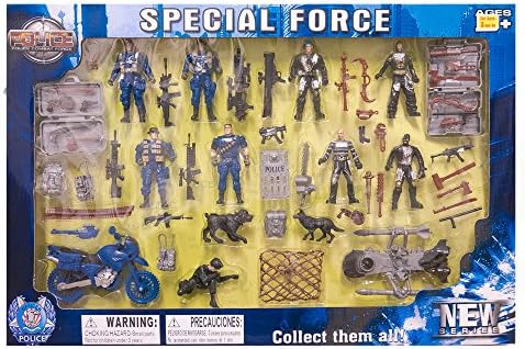Police Combat Force Action Figure Set