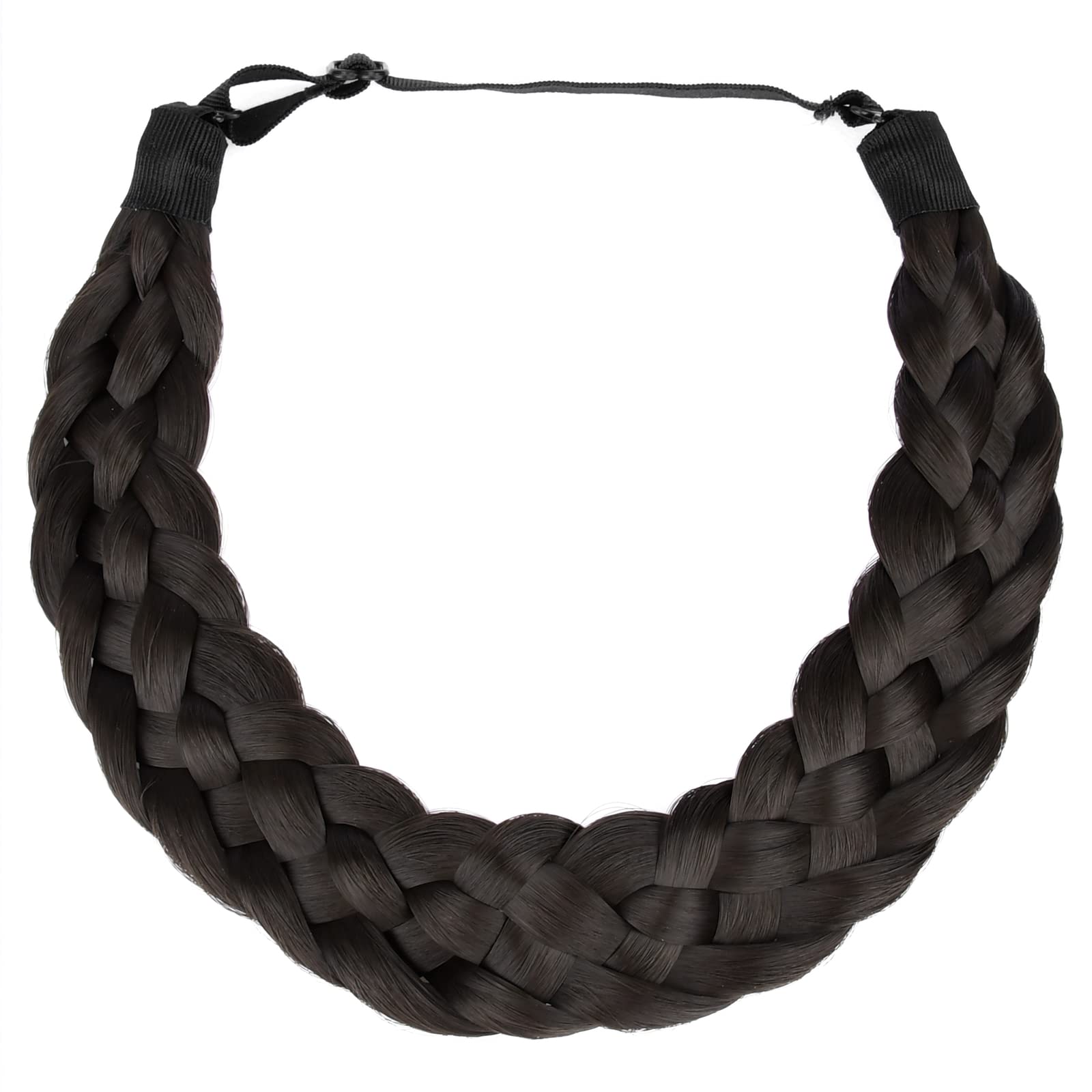 Gledola 5 Strands Synthetic Hair Braid Headband Hair Braided Headband for Women Girl (Chocolate) — image 1
