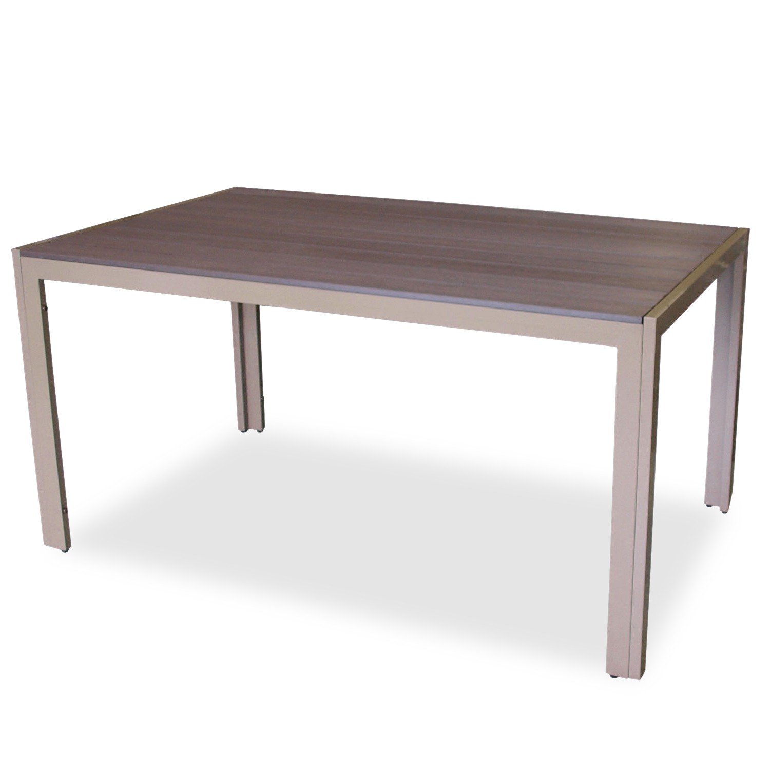 Wohaga® Aluminium Esstisch Gartentisch mit Polywood / Non ...