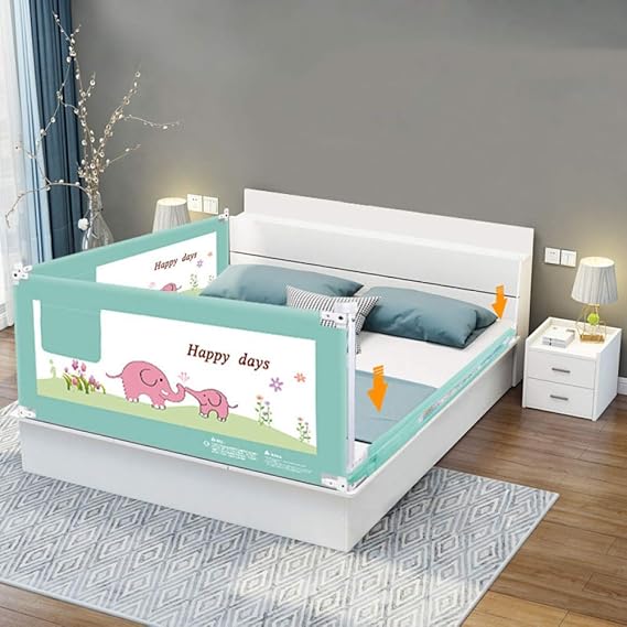 JXwang Cuna Bebe Parachoques Barreras Cama para Niños Guard Rail