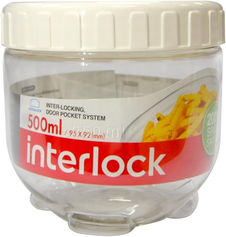 Lock & Lock Round Storage Container Clear, 500 ml Amazon.co.uk Kitchen & Home