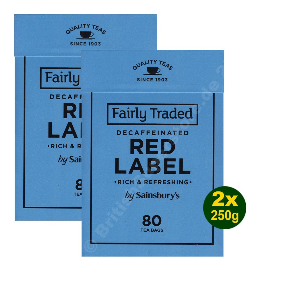 Sainsbury's Red Label Back Tea 80 Teabags Fairtrade