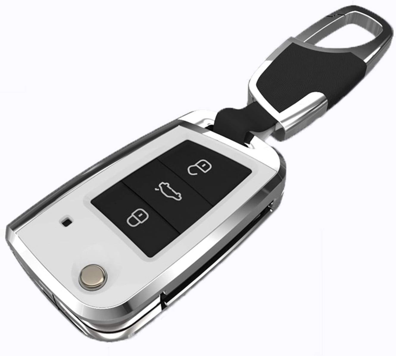 Car Key Case Smart Control ABS Key Cover Holder(white)