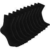 CaiDieNu Mens Toe Socks Cotton Athletic Running Five Finger Crew Socks, 5 Pairs