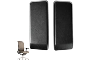 Hxeternal Replacement for Arm Pads Caps Haworth Very Office Chair Compatible with Both Height-Adjustable and 4D armrests, Sold as Sets Including Left and Right armrest Covers. (Black)