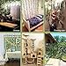 HAPOWELL Artificial Ivy, Galanga Plant Leaves, 12 Strands of 87-Foot Artificial Galanga Green Fake Ivy Leaves, Hanging Room, Flower Office Wedding Party Wall Outdoor Decoration