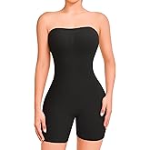 Anygirl Strapless Shapewear Bodysuit Tummy Control Seamless Full Body Shapewear Body Shaper Jumpsuit Tops