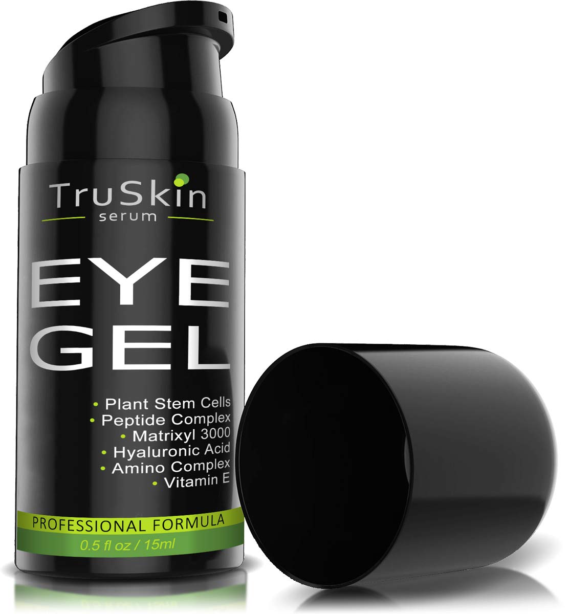 TruSkin Eye Gel Advanced Formula, Plant Based with Hyaluronic Acid and Vitamin E: Beauty