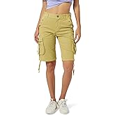 OCHENTA Women's Cargo Shorts with Multi Pockets Casual Bermuda Hiking Shorts