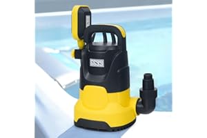6699 3/4HP Portable Utility Pump Submersible Water Pump with Adjustable Float Switch & 16FT Long Cable High Flow 3000GPH for Draining Water Down to 1/25in from Pools Ponds Flooded Basement SUB 3000