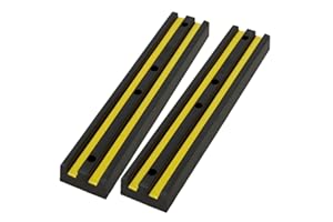 Berry Heavy Duty Wall Protector | 40" Rubber Wall Bumper Gurard | 100CM Vehicle Impact Protector | Reflective Safety Bumper P