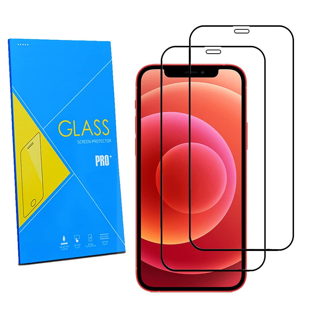 GAPlus [2-Pack] Screen Protector for iPhone 12/ iPhone 12 Pro 6.1" Tempered Glass Film, [Case Friendly][Anti-Scratch][Anti-Shatter] For iPhone 12, iPhone 12 Pro
