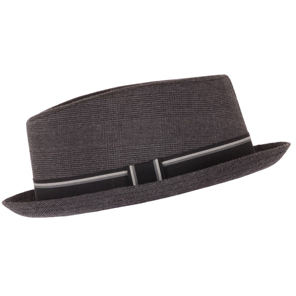 Grey Pork Pie Hat Festival Hat Trilby 