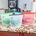 Silicone Food Storage Bags: Reusable Snack And Sandwich Bags, Bags With Ziplock For Airtight Sealing, Leakproof Freezer Bag For Baby Food, Liquids, Meat, Vegetables And Dog Food