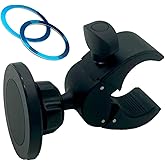 DHYSTAR Magnetic Cell Phone Holder Mount for Indoor Exercise Bike Compatible with Peloton,Treadmill,Elliptical,Stroller,Golf Push Cart,Shopping & Golf Cart,Compatible with MagSafe iPhone