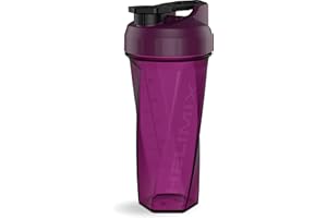 HELIMIX 2.0 Vortex Blender Shaker Bottle Holds upto 28oz | No Blending Ball or Whisk | USA Made | Portable Pre Workout Whey Protein Drink Shaker Cup | Mixes Cocktails Smoothies Shakes | Top Rack Safe