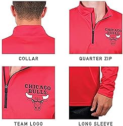 Ultra Game Men's Standard Quarter Zip Pullover Long