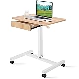 CLATINA Mobile Laptop Standing Desk, Height