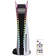YUANHOT LED RGB Light Strip Compatible with PS5 Pro/PlayStation 5/PS5 Slim Disc&Digital Edition Console with 7 Colors 358 Modes, DIY Decoration Accessories Flexible Lights Strip with Remote