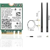 WiFi 6E AX210 NGW Wireless Card, Expand to Tri-Band 6GHz/5GHz/2.4GHz M.2 NGFF Wireless Bluetooth 5.3, AX210 WiFi Chip, Includes Ipex Cable, 8dBi Antennas and Brackets Support Windows 10/11(64 bit)