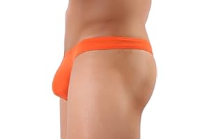 iKingsky Men's Silky Thong Sexy T-Back Mens Underwear Low Rise Stretch Underpanties