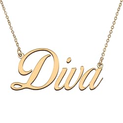 HUAN XUN Customized Custom Simple Any Name Necklace