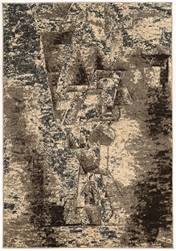 Linon RUGMR1558 Masters Collection Masters MR15 Man Gray/Taupe,Gray,5x7'6