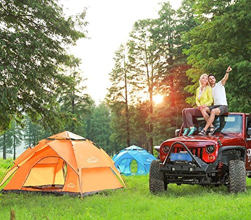 image for 2-3 Person Camping Tent - Toogh 3 Season Backpacking Tent Automatic In