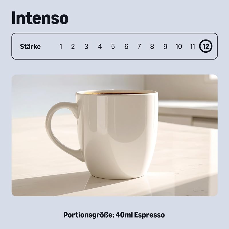 Intenso Aluminium-Kaffeekapseln, kompatibel mit Nespresso, Dark Roast, 100 Stück (5 Packungen mit je 20 Stück) – Rainforest Alliance zertifiziert
