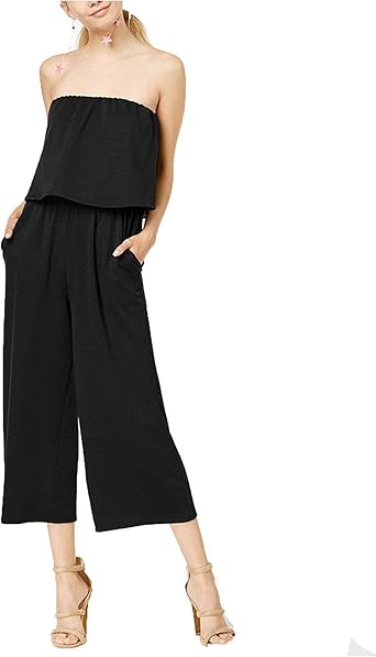 strapless popover jumpsuit